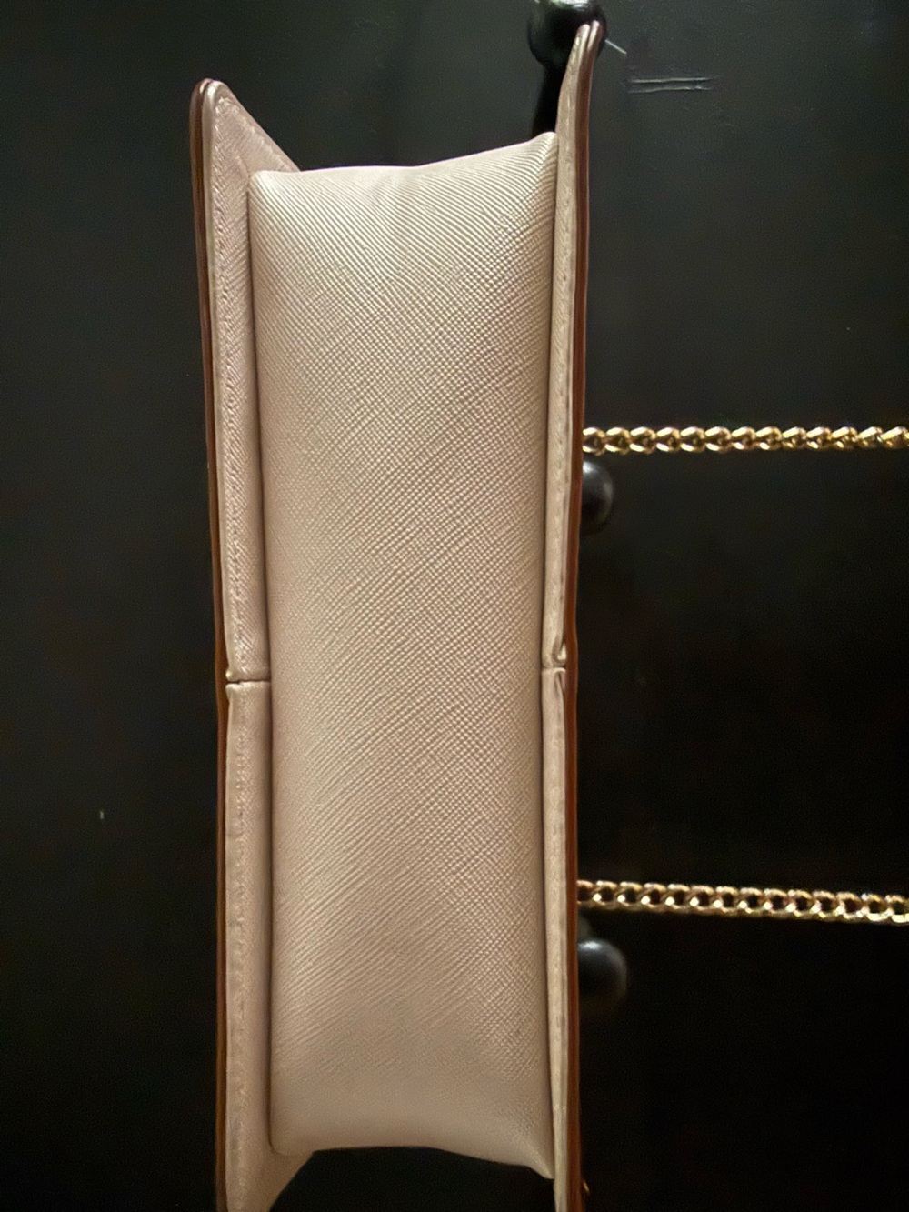 ALDO Tricolor Croc-texture Crossbody Bag with Gold Chain Strap - Picture 11 of 11